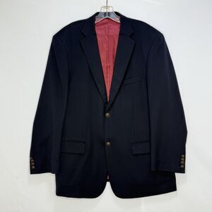 Paul Fredrick Blazer Sport Coat Mens Size 43R Black Jacket